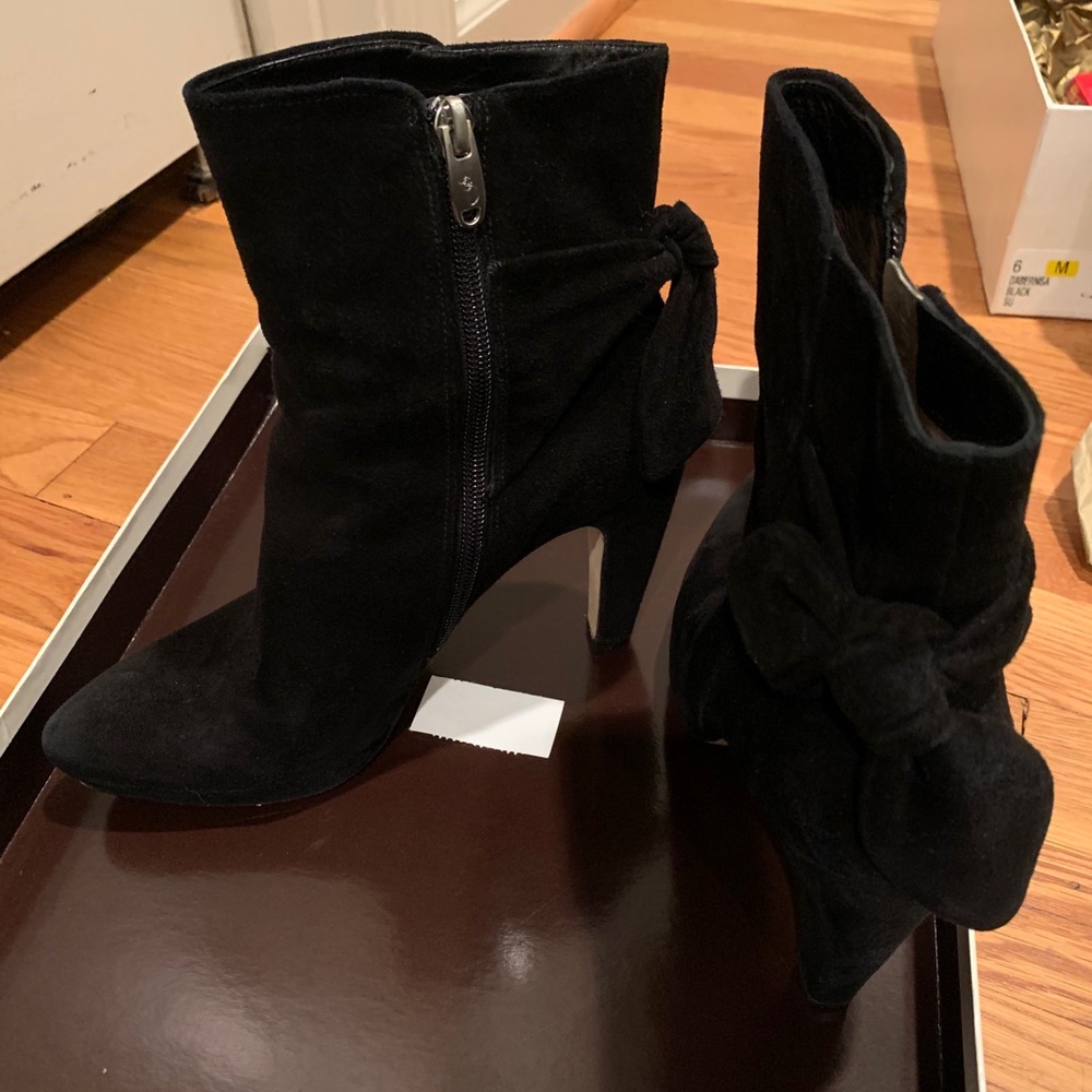 Black Suede Booties
